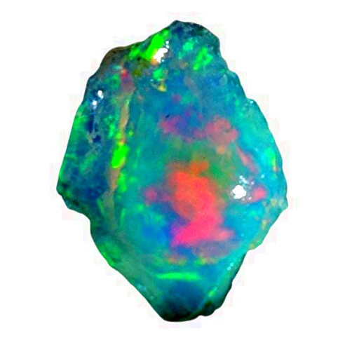 LARA GEMS STONES AND JEWELLERS 04.15Cts Natural A+++ Amazing Mulit Fire Ethiopian Welo Opal Rough Loose Gemstone