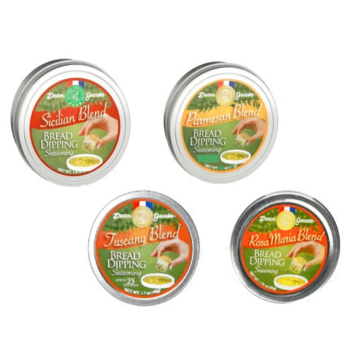 Dean Jacob's Bread Dipping Collection ~ Set of 4 Tins