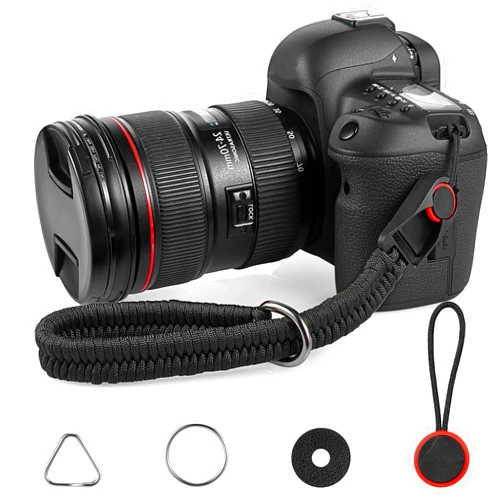 Yuanchu Quick Release Camera Wrist Strap, Nylon Camera Hand Strap Hand Strap with 4 Replace Buckle for DSLR Mirrorless Camera