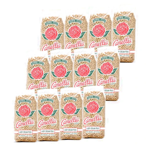 Camellia Brand Dried Lady Cream Peas, 1 Pound (Pack of 12)