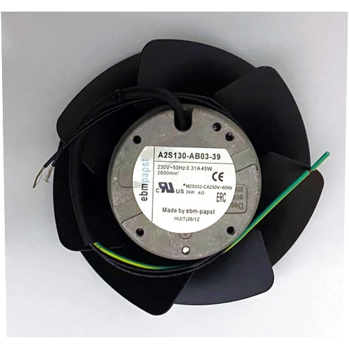 Qideyipe 1 PCS A2S130-AB03-39 230V 0.31A 45W Centrifugal Turbo Fan