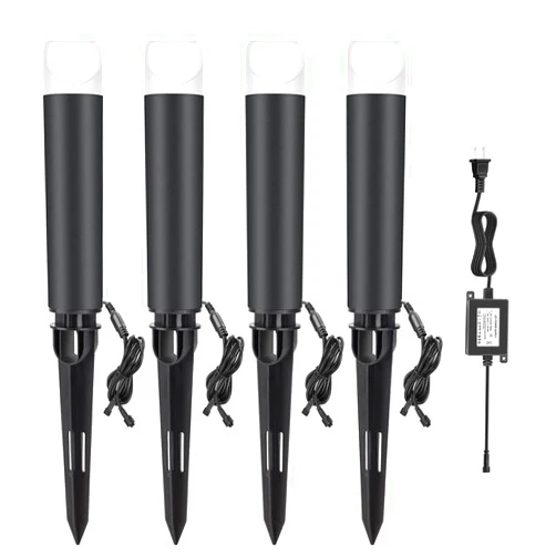 M RNEHON RNEHON Outdoor Landscape Lights,5W 200LM 12V Low Voltage Path Lighting,LED Landscape Pathway Light Bollard,Aluminum Construction,Bollard Lights for Lawn,Patio,Yard,Walkway,Driveway Pack of 4