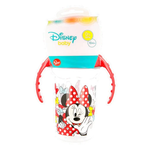 Stor Minnie Mouse st-45328 Cup Training 330 ml BOQ. Silicone colour bows.