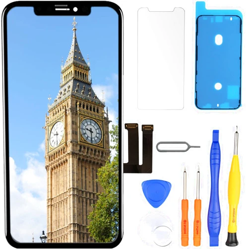 LL TRADER Screen Replacement for iPhone 11 LCD Retina 6.1'' FHD Display COF Touch Screen Digitizer with Repair Tool Kits, Waterproof Tape, Screen Protector(for Model A2111, A2223, A2221)