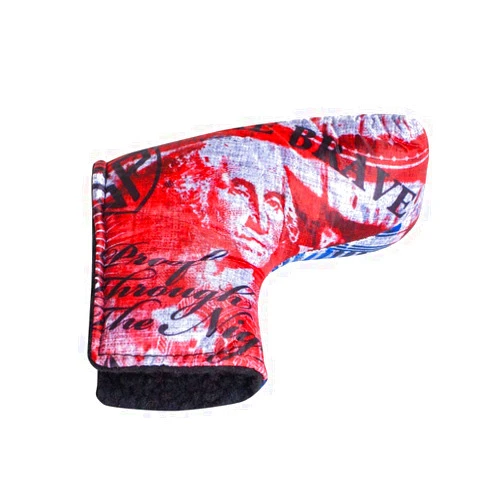 Subtle Patriot Golf Putter Headcover - Fits All Blade Putters/Magnetic Closure, Water Resistant & UV Protected