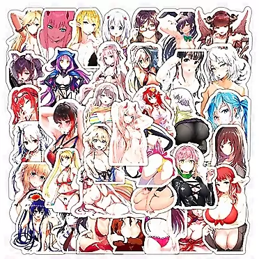 ZHOUQZSF 100PCS Anime Hentai Stickers Kawaii Sexy Bunny Girl Waifu Phone Skateboard Laptop Guitar Cool Sticker Luggage Motorcycle Bike Waterproof Decals (Aesthetic Stickers)