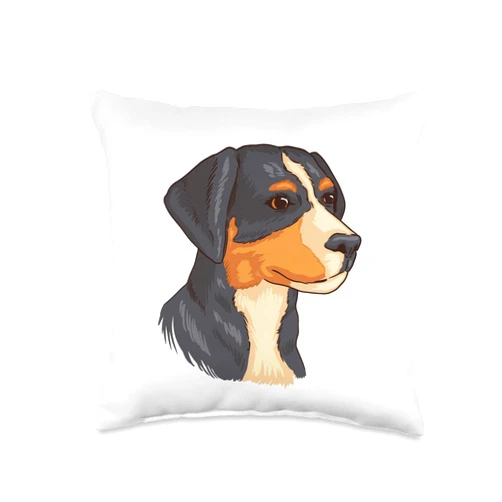 Bäume Meditieren, lustige Sprüche Mountain Dog Comic Art Graphic for Men Women Children Throw Pillow