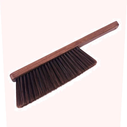Jrceliy Hand Broom Cleaning Brushes-Soft Bristles Dusting Brush for Cleaning Car/Bed/Couch/Draft/Garden/Furniture/Clothes,Wooden Handle