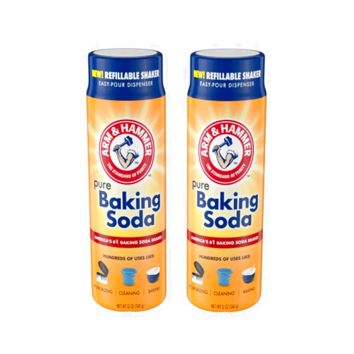 Arm & Hammer Pure Baking Soda Shaker 12 Oz (Pack of 2)