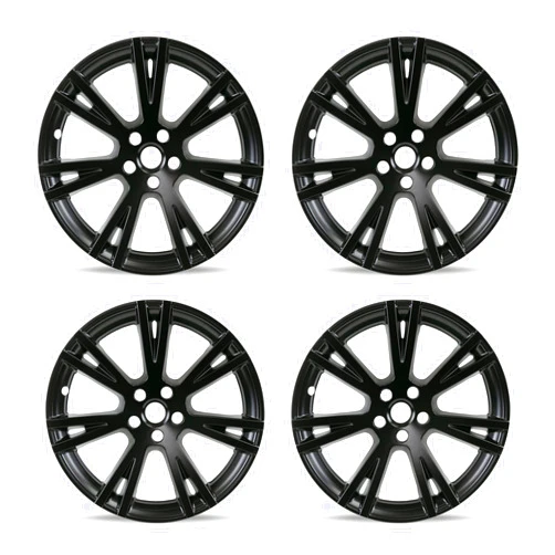 Mayde 19-Inch Hub Caps fits 2020-2022 Tesla Model Y, Replacement Wheel Covers (Set of 4, Matte Black)