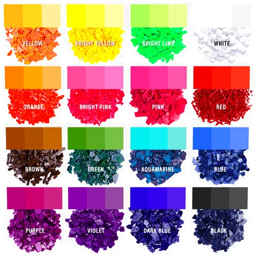 Candle Shop Candle Dyes for Soy Candle Making - Wax Сolor Dye Color Chips for Soy Wax - 16 Popular Colors Wax Dye Flakes