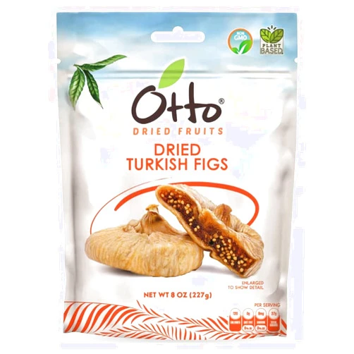 Otto Snacks Otto Dried Fruits - Non-GMO Snack, Naturally Vegan Snack with No Added Sugar, Flavors or Preservatives (Pack of 1, Dried Turkish Figs)
