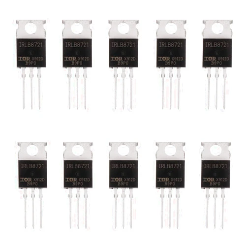 BOJACK IRLB8721 MOSFET Transistors IRLB8721PBF 30V 62A N-Channel Power MOSFET TO-220 (Pack of 10)