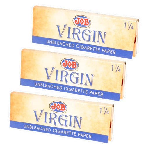 Generic 3 x Job Virgin Rolling Papers - 1 1/4-150 Papers Total