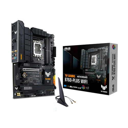 ASUS TUF GAMING B760-PLUS WIFI Intel B760 LGA 1700 ATX motherboard, Ready for 14th, 13th & 12th Gen Intel® Core CPU, 12+1+1 Stages, PCIe 5.0, 3x M.2, DDR5, 2.5G, USB 3.2 Type-C®, Thunderbolt 4™, USB4®