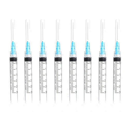 Hyinghw 3ml Luer Lock Syringes with 23G, 1.0-inch Needle - Individually Sealed for Safe and Efficient Use (50Pack-3ml 23Ga 1inch)