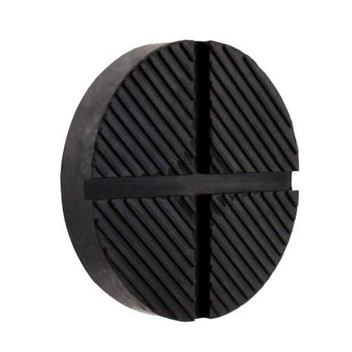 UXELY Cross Groove Design Jack Pad Adapter, Universal Floor Jack Rubber Pad, Pinch Weld Side Frame Rail Protector, Car Lift Frame Rail Protection Accessories(Black)