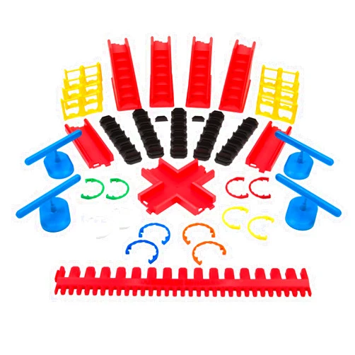 Bulk Dominoes Accessory Kit | Dominoes Set, STEM STEAM Small Toys, Family Games for Kids, Kids Toys and Games, Building, Toppling, Chain Reaction Sets (Mega Accessory Kit)