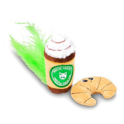 Pet Craft Supply Silly Snacks and Funny Food Crinkle Cuddling Catnip and Silvervine Interactive Cat Toys - Great for Indoor Cats and Kittens, Medium Breeds
