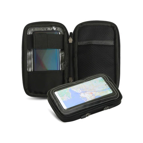 DS Daniel Smart Daniel Smart Universal Motorcycle Magnetic Phone Case Tank Bag with Touch Screen Compatible Media Pocket.