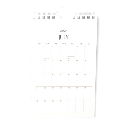 Karto Mini Calendar 2024-2025 - Vertical 6x9 2024 Wall Calendar Runs Until December 2025 - Easy Planning with the Small Aesthetic Desk Calendar 2024-2025 Monthly - Karto - Beige
