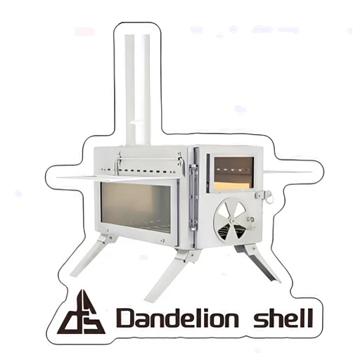 Dandelion shell 1PC Refrigerator Magnets,Dandelion Shell Tent Wood Stove,Refrigerator Magnets Office and Kitchen Locker Magnets