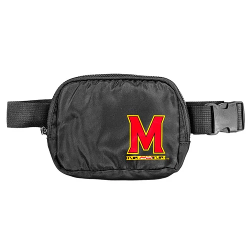 Campus Lab University of Maryland Primary Logo Belt Bag, Crossbody Fanny Pack for Women and Men, Adjustable