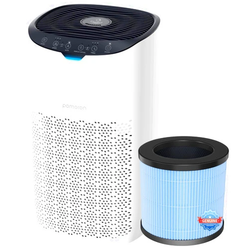 POMORON MJ003HD Air Purifier for Home(One 3-Layer Original Filter Included) and One 4-Layer Premium Filter(1 Pack)