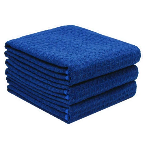 Mia'sDream Waffle Weave Microfiber Towels Car Drying Towel, Lint Free Car Cleaning Microfiber Towels for Cars, Absorbent Car Detailing Cleaning Towels, 16Inch x 24Inch 3 Pack (Navy Blue) Navy Blue.
