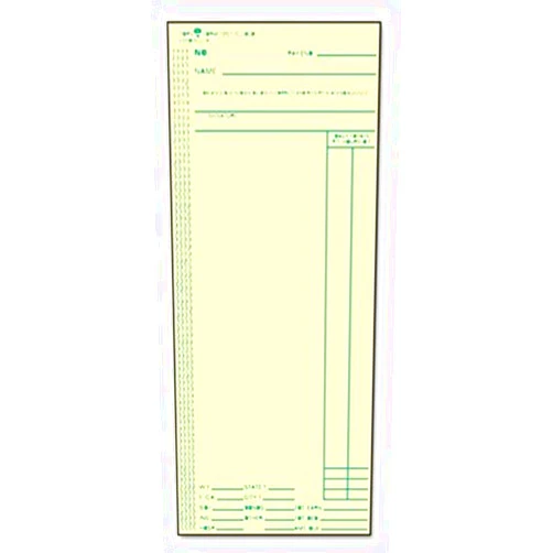 Tops Acroprint/Amano/Cincinnati/Lathem Time Card, Weekly, 3 3/8 x 8 1/4, 500/Box