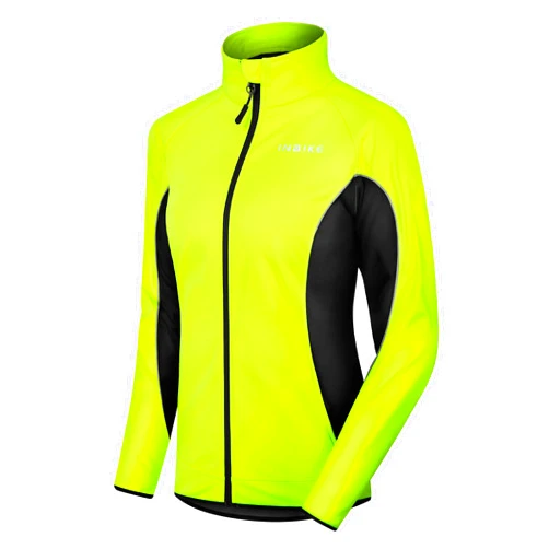 INBIKE Women's Cycling Jacket Biking Running Windbreaker Thermal Fleece Lined Reflective Coat for Cold Weather Winter