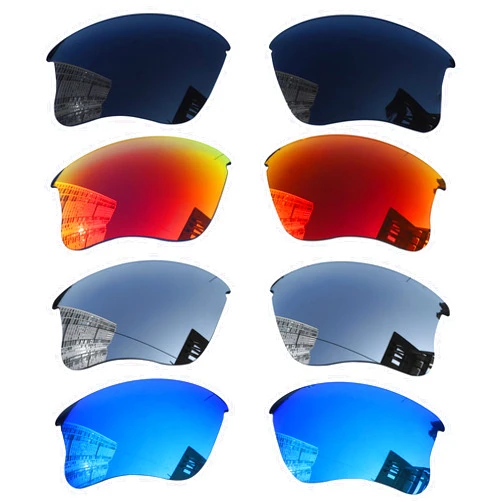 Acefrog 4 Pairs Polarized Replacement Lenses for Oakley Flak Jacket XLJ OO9009 Sunglasses, Perfectly Fit, Shatterproof, Anti-scratch, Value Pack