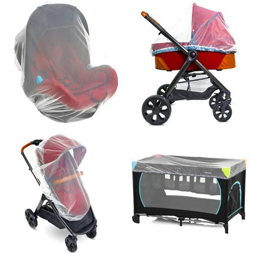 Universal Backpackers Baby Mosquito Net for Stroller, Carrier & Bassinet – Elastic Drawstring for Snug Fit Netting - Infant Bug Net for Jogger, Car Seat & Pack N Play – 1000 Mesh Toddler Canopy & Gift Packaging