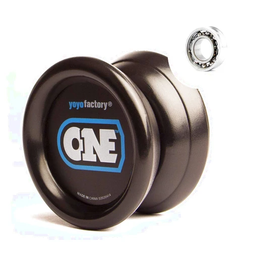 YoYoFactory ONE Yo-Yo - Red (Modern Spinning yoyo, Beginner to pro, 2 Different Level Ball-Bearings Included, Comes with String)