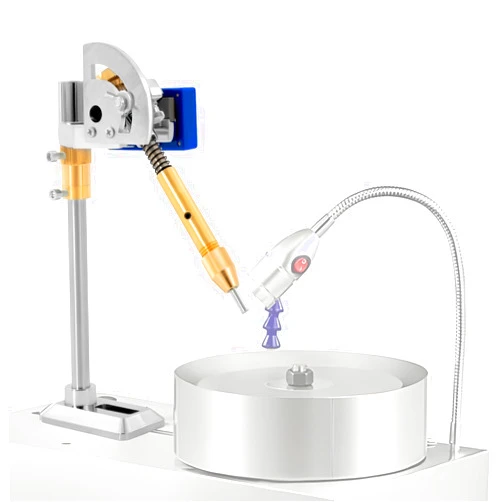 Hteedy Digital Display Angle Manipulator, Gem & Jade Grinding Faceted Manipulator, Adjustable Lapidary Bench Tool, Rock Grinder for Jewelry, Faceting, Glass Crafting, Buffing & Stone Cutting