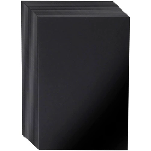 Bella Bora Black Cardstock Paper | 12 Sheets 8.5