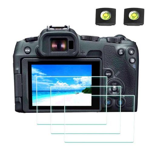 ULBTER Screen Protector for Canon EOS R8 Camera & Hot Shoe Cover [2+3Pack] EOSR8 Tempered Glass Flim 0.3mm 9H Hardness Anti-Scrach Anti-Bubble