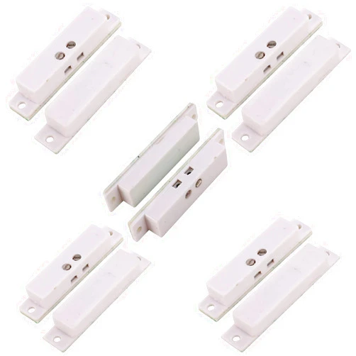UHPPOTE Normal Closed Wired Screw-Terminal Surface-Mount Magnetic Contact for Window Door Security (Pack of 5)