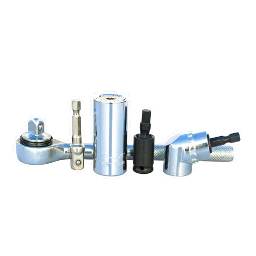 MUYDZ Super Universal Socket Wrench Tools Grip Multi Function Ratchet Wrench Power Drill Bit Adapter 1/4