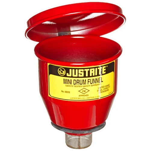 Justrite Mini-Drum Safety Funnel 4-1/2 in