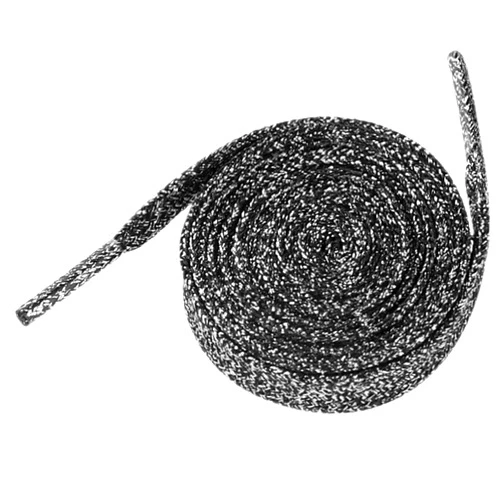 Elerevyo 1 Pair Glitter Shiny Metallic Flat Shoelaces, Colorful Sequin Sparkling Shoestrings Laces for Sneakers