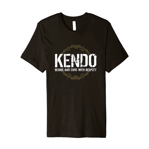 Kendo Martial Arts Gifts And Accessories Kendo Begins and Ends with Respect Martial Arts Premium T-Shirt