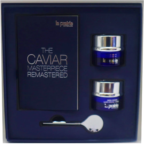 LA PRAIRIE CAVIAR SKIN LUXE CREAM & LUXE CREAM SHEER 3 PC SET SP EDITION