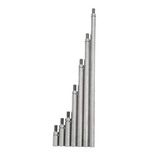 SUXING Dial Digital Indicator Extension Stem Set 4.5mm Diameter 10 15 20 40 60 80 100mm Long Extend Rod (M2.5 Thread)