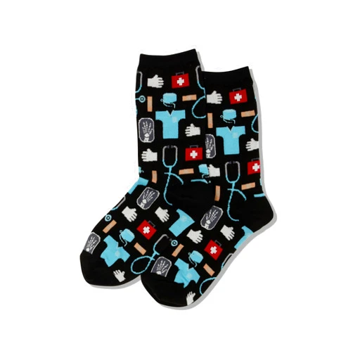 Hot Sox Women's Fun Occupation & Mom Crew Socks-1 Pair Pack-Cute & Funny Mother's Day Novelty Gifts