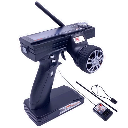 Alaohu Flysky FS-GT3B 3 Channels RC Transmitter and Receiver FS-GR3E 2.4GHz AFHDS Radio Control System for RC Car RC Boat