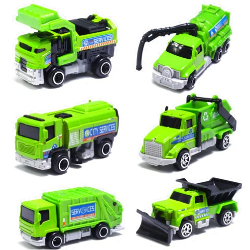 Oriate Sanitation Educational Mini Die-cast Car Model Set 1:64, Sewage Suction Cleaning Car, Garbage Trucks & Other Indoor & Outdoor Toy Car, Christmas, Birthday Gift for Boys and Girls 3+