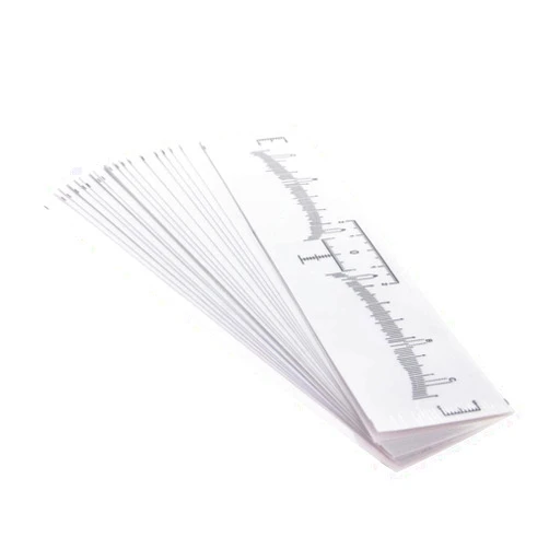 Utoolmart Eyebrow Ruler, Disposable Eyebrow Ruler Sticker, Adhesive Eyebrow Microblading Ruler Guide for Makeup Tool 130Pcs-1Set