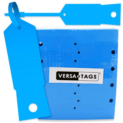 Arrow Fastener BLUE Self-Locking Arrow Key Tags (1,000 per pack) Size 4 1/2