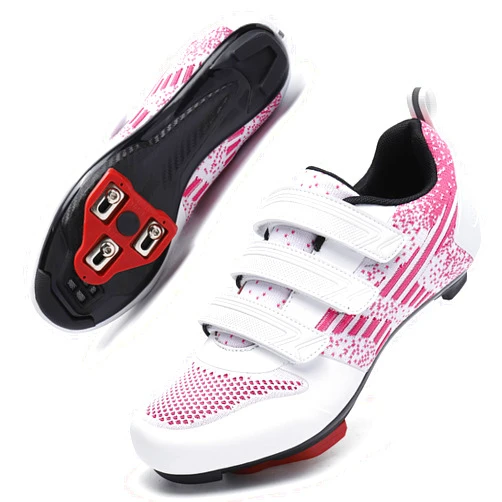 Kyedoo Unisex Road Bike Cycling Shoes Compatible with Peloton Shimano SPD Bike Riding Shoes for Men Women, 3 Straps, Pre-Installed Delta Cleats for Indoor Outdoor Cycling Biking